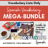 EDITABLE Spanish Vocabulary Lists - Mega Bundle