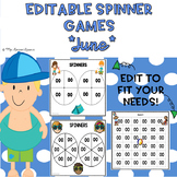 EDITABLE Spinner Games June