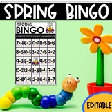 EDITABLE Spring Bingo Cards | Perfect for Math, Sight Word