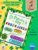 EDITABLE, St. Patrick's Day Fundraiser Flyer, PTO PTA Soci