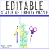 EDITABLE Statue of Liberty | 4th of July Freedom Craft: Ve