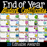 EDITABLE End of Year Awards