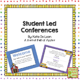 EDITABLE Student Led Conferences