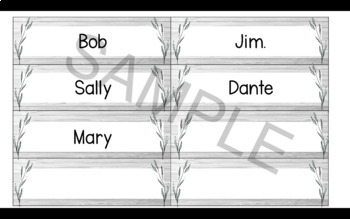 Preview of EDITABLE Student Name Tags, Name Cards and/or Labels