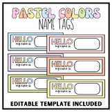 EDITABLE Student Name Tags | Pastel Classroom Decor
