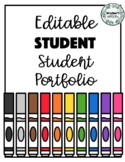 EDITABLE Student Portfolio Covers S12