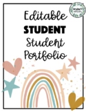 EDITABLE Student Portfolio Covers S8