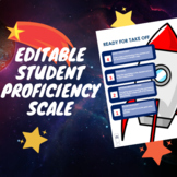 EDITABLE Student Proficiency Scales ROCKET THEME