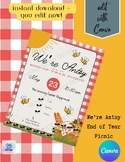 EDITABLE | Summer Picnic | End of Year Party | pto pta | W