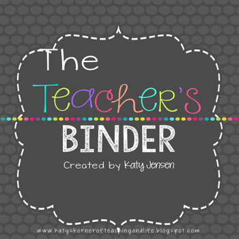 Preview of Bright Teacher Binder & Planner - Updated Yearly & Editable