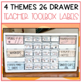 Teacher Toolbox Labels | Rainbow Labels | Editable