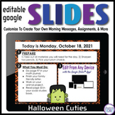 EDITABLE TEMPLATES for Google Slides™ HALLOWEEN CUTIES Dig