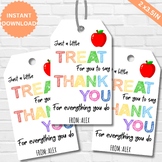 EDITABLE Teacher Appreciation Gift Tag, Staff Appreciation