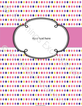 EDITABLE Teacher Binder Covers & Spines - Summertime Polka Dots | TpT