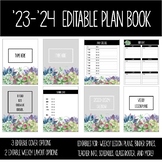 EDITABLE Teacher Planner 2023-2024 – Succulent Cactus Theme