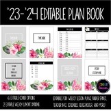 EDITABLE Teacher Planner 2023-2024 – Tropical Flowers Theme