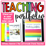 EDITABLE Teacher Portfolio Rock Your Teacher Job Interview!!! Teaching Portfolio