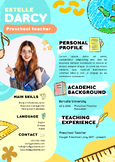 EDITABLE Teacher Resume | Top 10 Templates for School Teachers