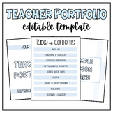 Teacher Portfolio with Examples! | EDITABLE Template