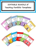 EDITABLE Teaching Portfolio Template Bundle
