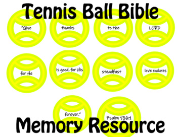Preview of EDITABLE Tennis Resource | Bulletin board, decor, Bible memory, & more