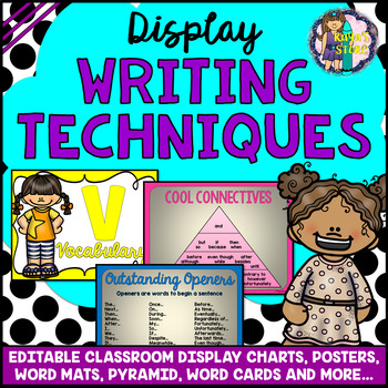 Editable Writing Display Posters Charts Pyramids Word Mats