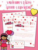 EDITABLE Valentine's Day Party Letter & Reminder to Parents