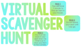 EDITABLE Virtual Scavenger Hunt for Distance Learning