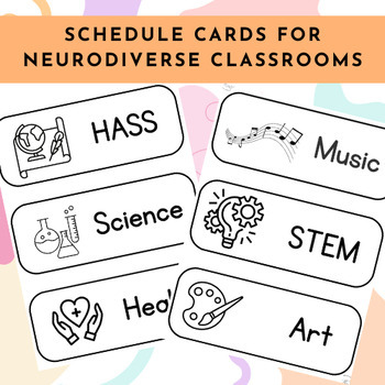 Preview of FREE Visual Classroom Daily Schedule Cards & Clocks - Back to School Decor