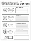 EDITABLE Visual Rubric for Open Form / Bowl Assignment- Ce