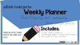 EDITABLE WEEKLY LESSON PLAN TEMPLATE with ONT/FDK EXPECTATIONS