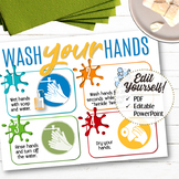 EDITABLE Wash Your Hands Sign - INSTANT DOWNLOAD