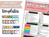EDITABLE Weekly Classroom Newsletters | 12 Monthly Themes 