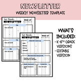 EDITABLE Weekly Newsletter Template