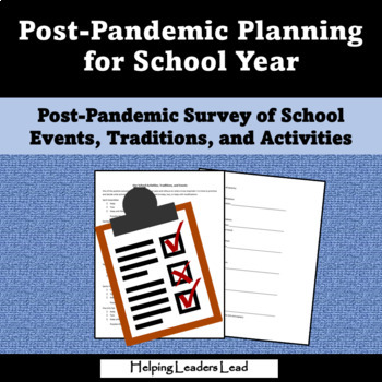 Preview of Post Pandemic Building Leadership Team Meeting School Activities Reflection