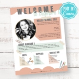 EDITABLE Welcome to Class Template | Back to School Letter