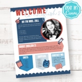 EDITABLE Welcome to Class Template | Syllabus Template