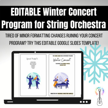 Preview of EDITABLE Winter Concert Program for String Orchestra