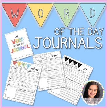 Preview of Editable Word of the Day Journals