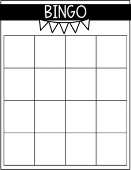 EDITABLE blank BINGO Boards by Caff and Crayons | TPT