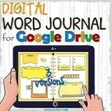 EDITABLE digital WORD JOURNAL / vocabulary notebook NO PRE