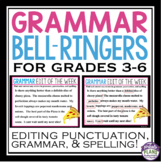 Grammar Bell Ringers and Warm Ups - Spelling, Punctuation 
