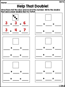 EDM 4 Unit 6 Math Games - 1st Grade by Inspired in Primary | TpT