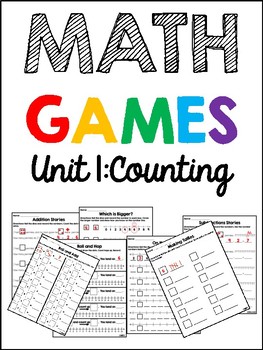 Preview of EDM 4 Unit 1 Math Games - 1st Grade