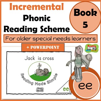 Preview of Decodable Reader for Older Students: Long Vowel EE + PowerPoint: Book 5