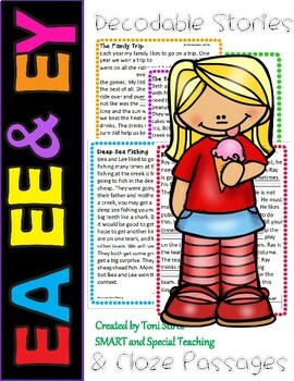 Preview of EE & EA Long E Reading Passages and Comprehension Level 2 Unit 11 (EE EA & EY)