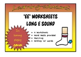 EE - Phonics - 4 Worksheets - Word Wall Format