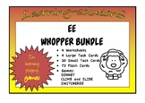 EE - Phonics - WHOPPER BUNDLE - Worksheets, Flash Cards, T