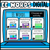EE Words Google Classroom Interactive Slides l Digital Learning