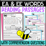 EE and EA Reading Passages: Long E Double Vowels with Comp